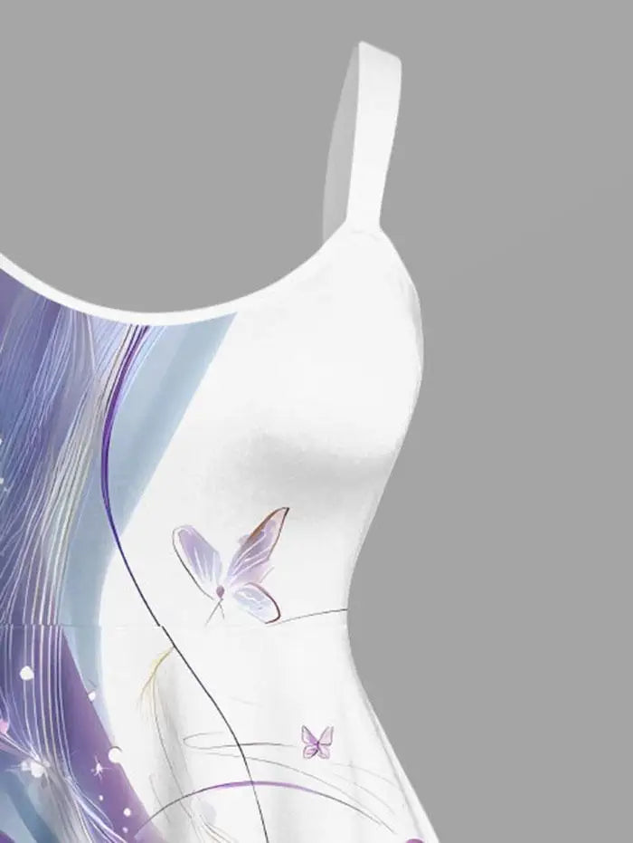 ROSEGAL Butterfly Curve Colorblock