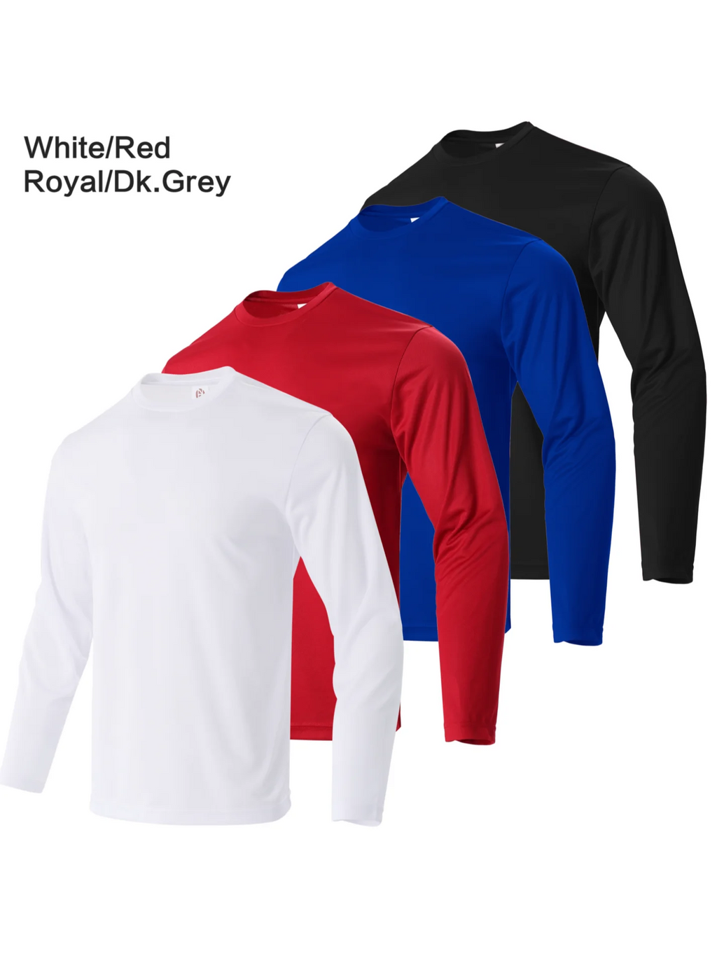 Men's Casual Plain T-shirt Long-Sleeved Fashion Fitness Blouse