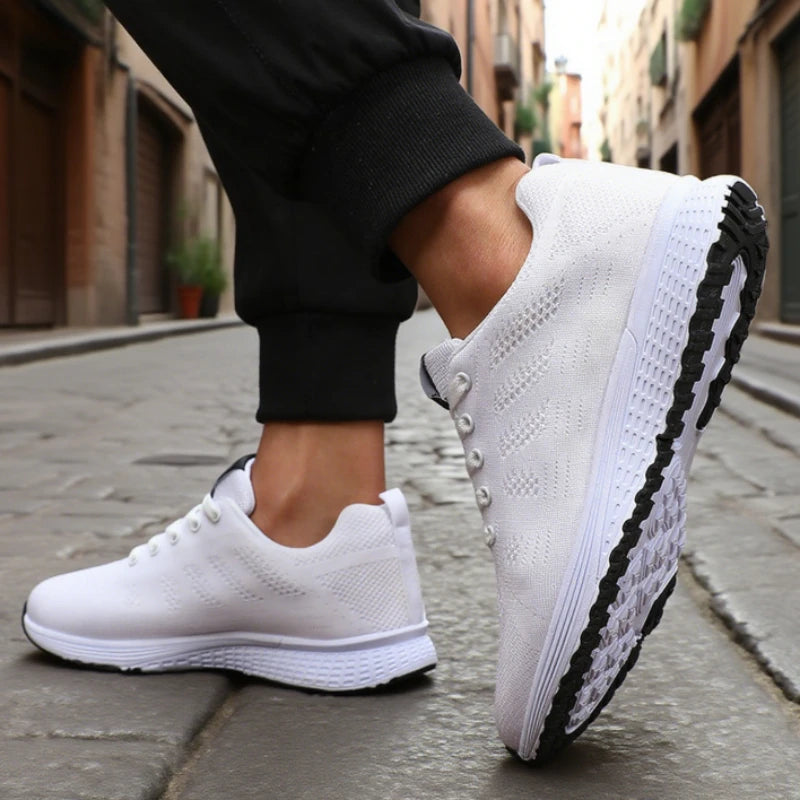 Best Seller Men's Casual Shoes Breathable Fashion Ultra Lightweight Running Sneakers Comfortable Tennis Lace Up Men's Shoes