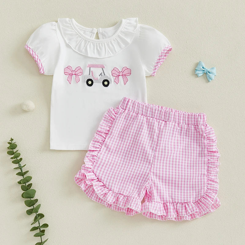 Adorable Infant Girl Tennis