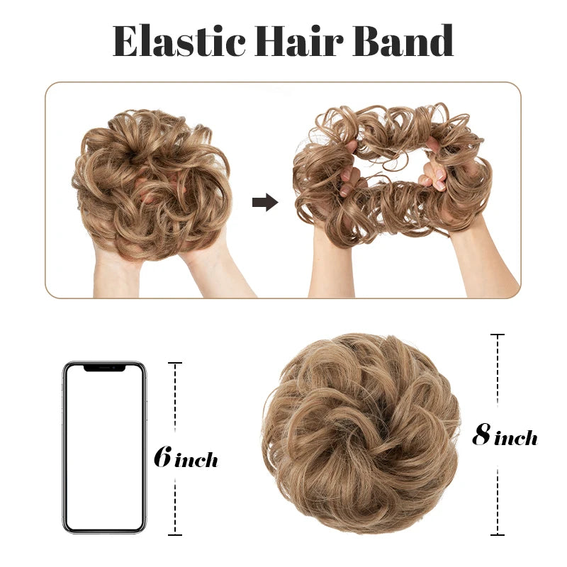 Synthetic Messy Hair Bun
