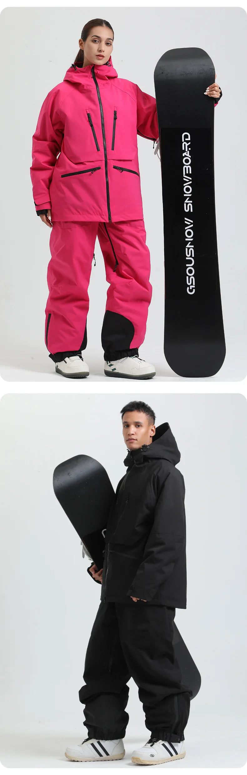 Gsou Snow Outdoor Sport New Winter Warm Men And Women's Snowboard Coats Waterproof Breathable Skiing Jacket Snowboard Wear