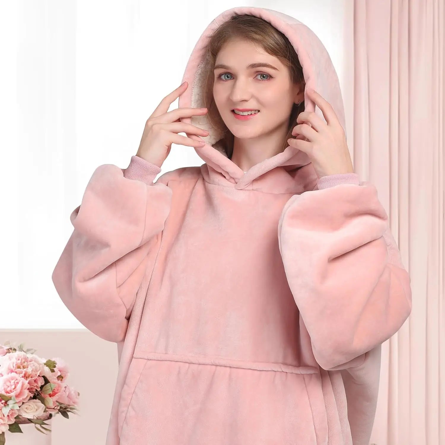 Super Sized Wearable Blanket Sports Shirt Gift for Men and Women, Soft