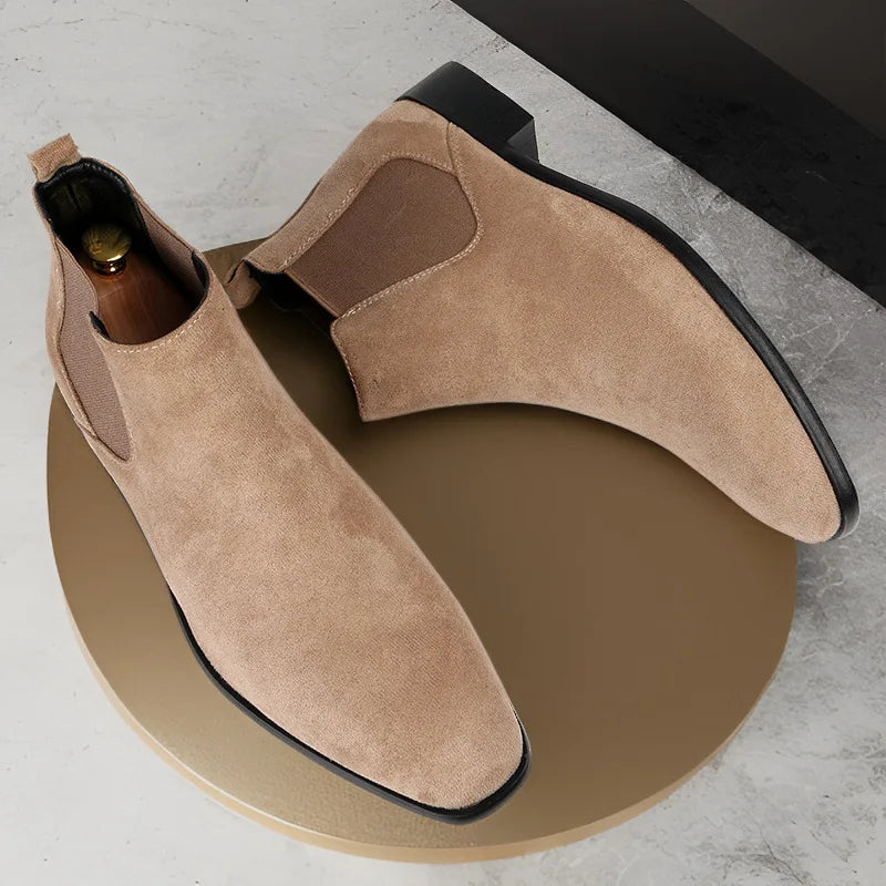 Autumn Winter Men's Chelsea Boots Fashion Men's Business Boots Plus Size 40-48