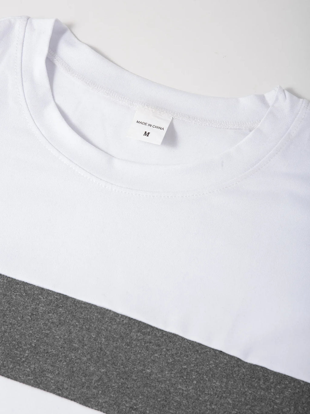 2025 Autumn/Winter Fashion Men's Long Sleeve Round Neck Splicing T-shirt Business Anti-Wrinkle Street Wear Casual Top