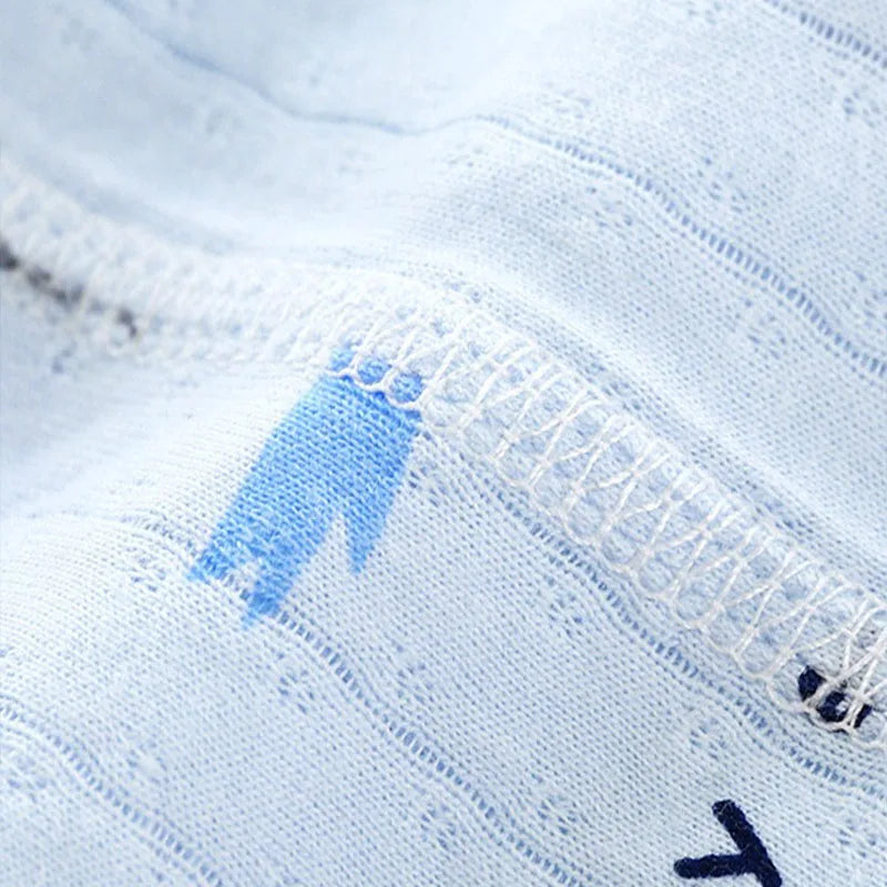 Top+Pants 2-Piece Set Breathable Soft Cotton Pajamas for Children Boys Girls Baby Summer Cartoon Long Sleeve Home Sleepwear Set 1-6Y