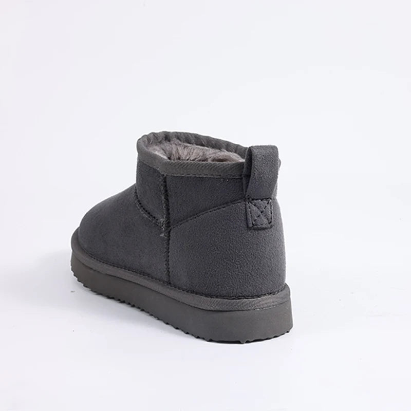 Litfun Women Winter Snow Boots Classic Fur Plush Ankle Snow Boots Brand Outdoor Antiskid Short Boot Warm Fuzzy Home Cotton Shoes