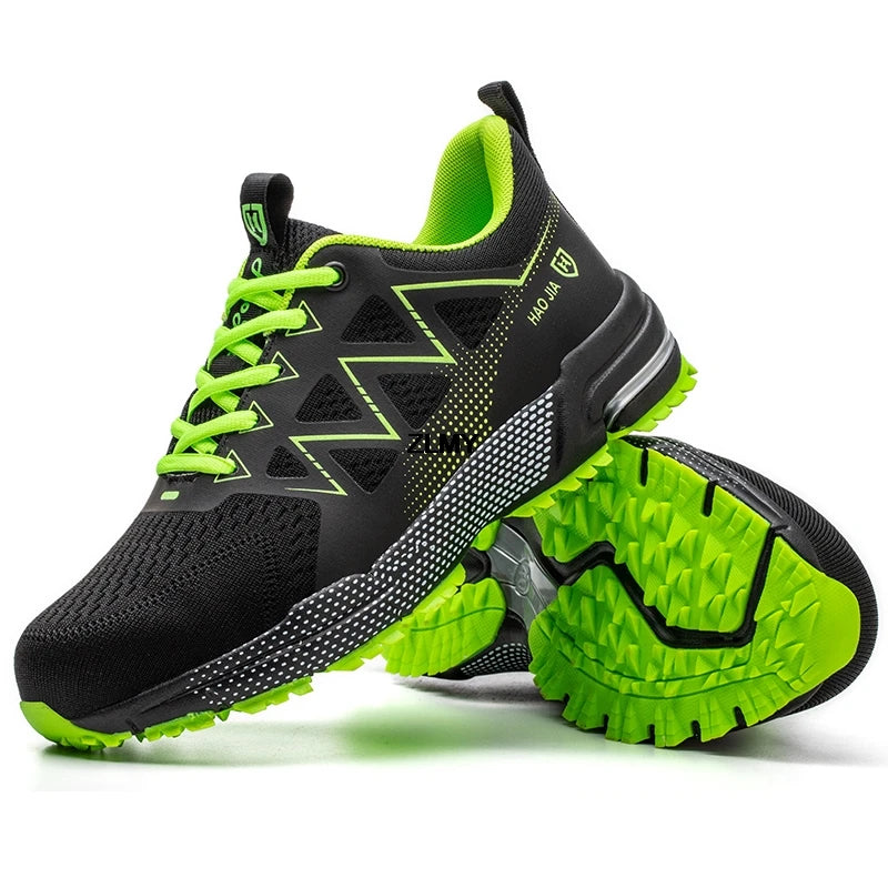Fashion Safety Shoes Men Steel Toe Sneakers Puncture Proof Breathable Work Safety Boots Comfortable Work Shoes for Men