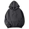 2026 Men's Wide Hooded Sweatshirt - European and American Style, Long Sleeve, Casual Loose Fit