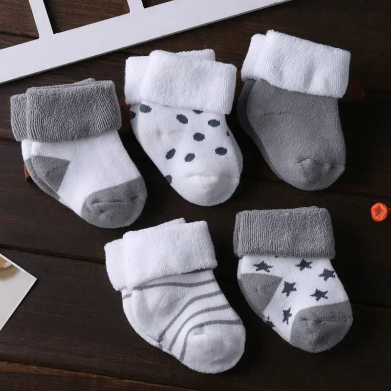 5Pairs/lot unisex Non-Skid Baby
