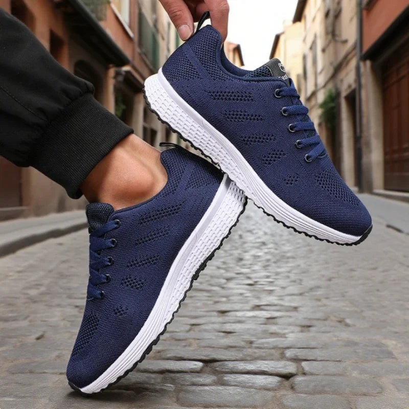 Best Seller Men's Casual Shoes Breathable Fashion Ultra Lightweight Running Sneakers Comfortable Tennis Lace Up Men's Shoes