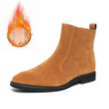 New Arrival Nubuck Suede Leather Boots Men High Top Trend Retro Boots Personality Fashion Mens Casual Chelsea Winter Ankle Boots