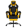 WOTSTA Gaming Chair with Footrest, Lumbar Support, Adjustable Height, Swivel Seat, Headrest, For Office or Gaming