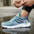 Men's Casual Sport Shoes Breathable Lightweight Sneakers Outdoor Mesh Black Running Shoes Athletic Jogging Tennis Walking Shoes