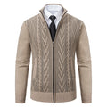 2023 Autumn and Winter New Cashmere Padded Warm Casual Men's Knitted Sweater Coat