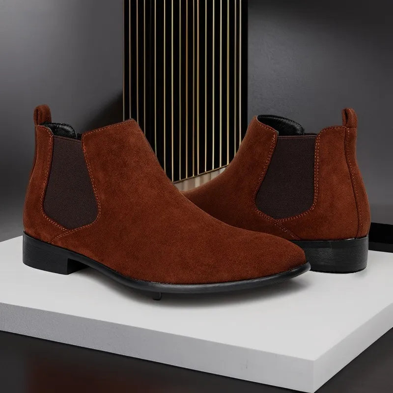 Autumn Winter Men's Chelsea Boots Fashion Men's Business Boots Plus Size 40-48