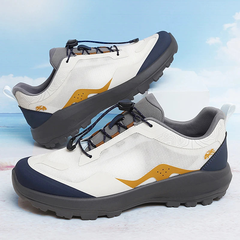 Men's Trekking Shoes Outdoor Camping Comfortable Anti-Slip Sports Shoes Mountain Walking Breathable Training Hiking Shoes for Men