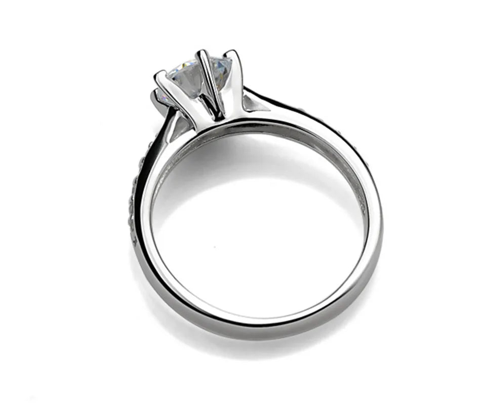 Solitaire Ring — Sterling Silver Collection