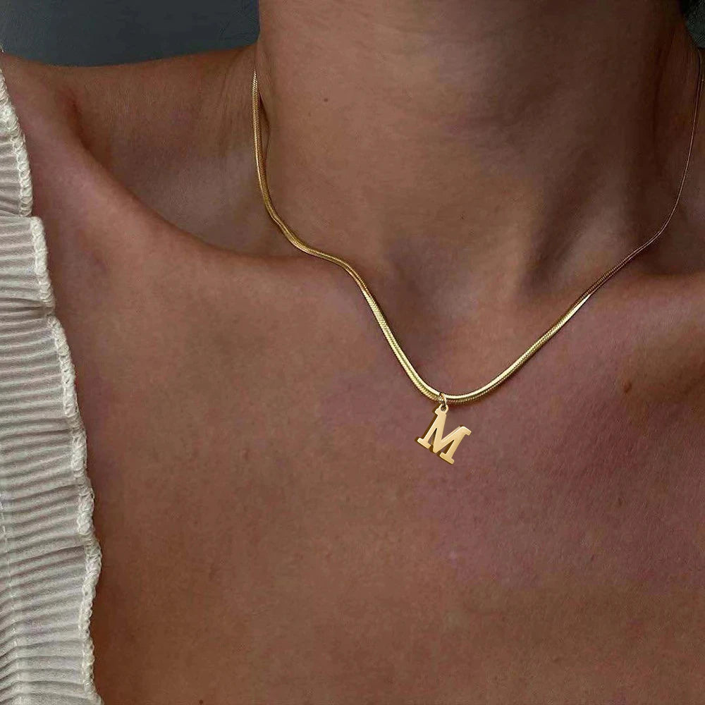 A-Z Alphabet Gold Plated