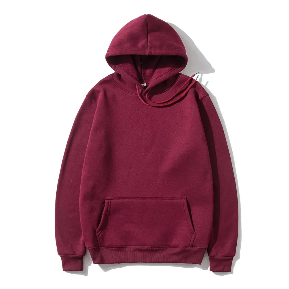 Men's Hoodies Women's Pullover Spring Autumn Casual Hoodie Sweatshirts Solid Color Hoodies Oversize Black Sweatshirt For Male