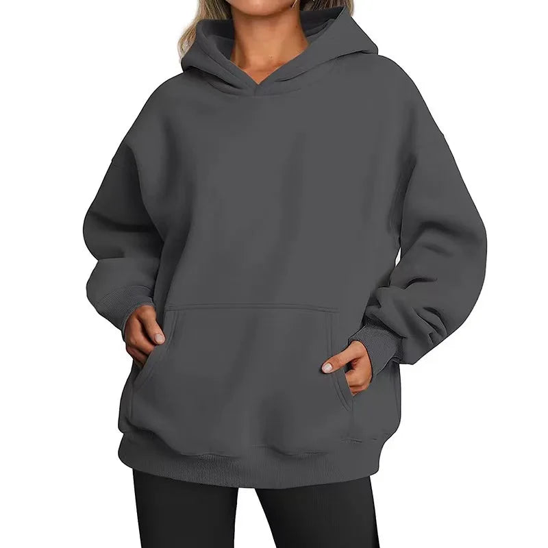 New Men Casual Hoodies Women Fleece Warm Hoodies Spring Autumn Pullovers Fashion Black Multiple Colour Oversized Sweatshirts Top
