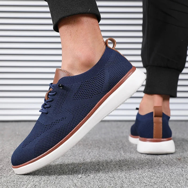 Men's Lightweight Knitted Shoes - Comfortable All Day Long with Excellent Fit for Walking, Daily Wear, and Hiking