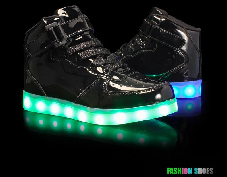 Men's Glowing Sneakers Unisex Luxury Luminous Sneakers USB LED Colorful Lighted Luminous Shoes Women Night Light Vulcanize Shoes