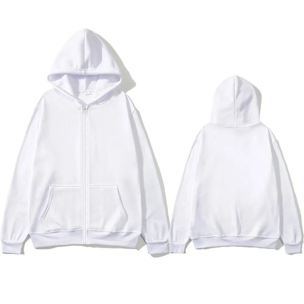 Casual Fashion Black Gray Blue Zip Hip Hop Sportswear Sweatshirt