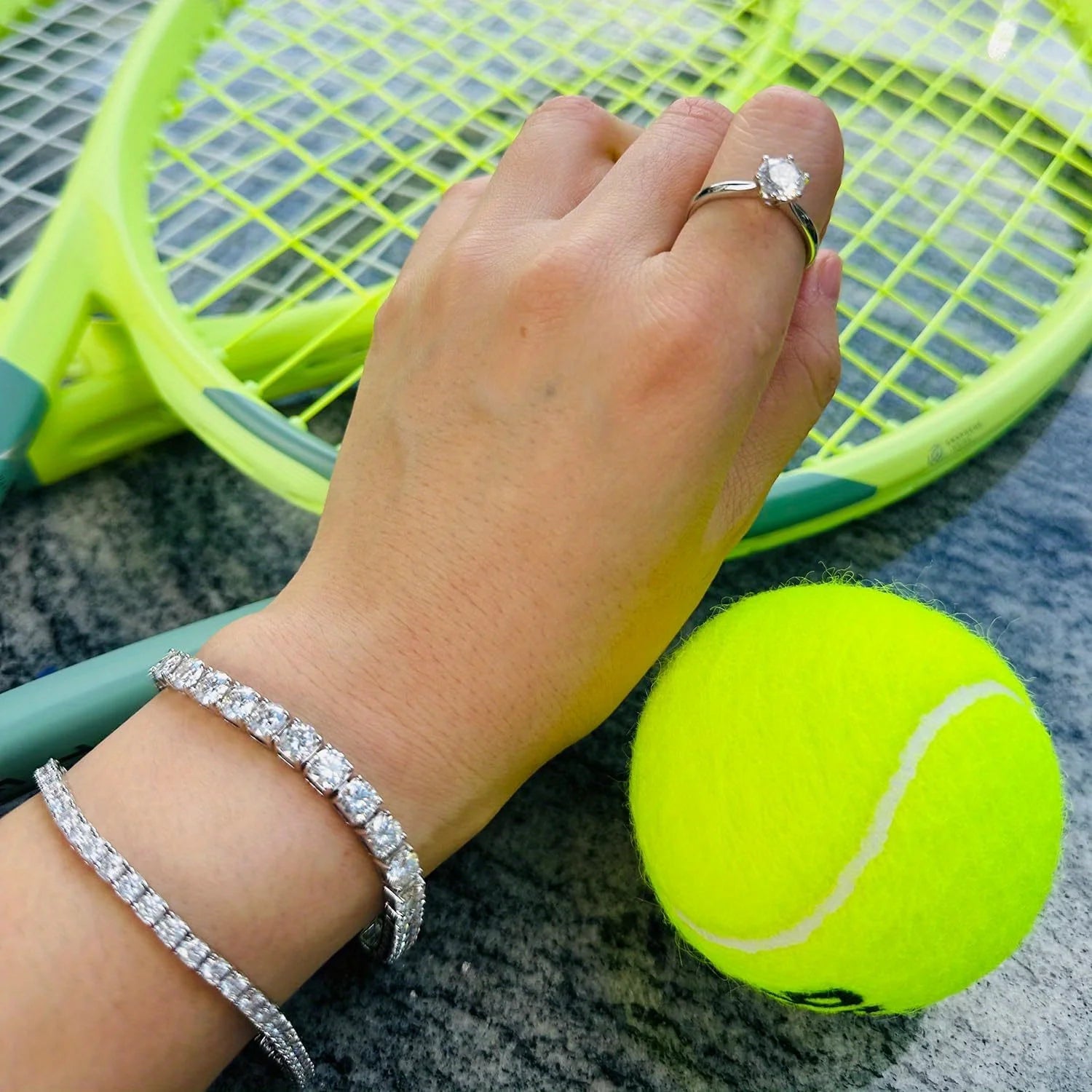 S925 Sterling Silvery Tennis