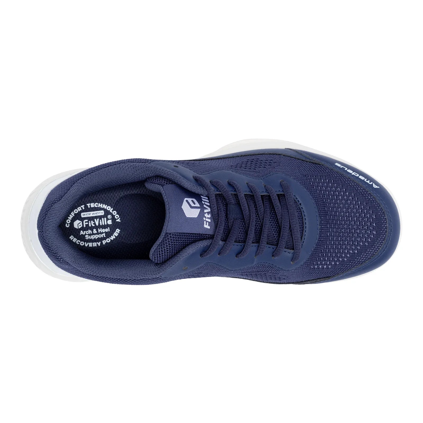 FitVille Men's Tennis Shoes Wide Version 2E Professional Training Sports Shoes Breathable Non-Slip Rackets With Arch Support