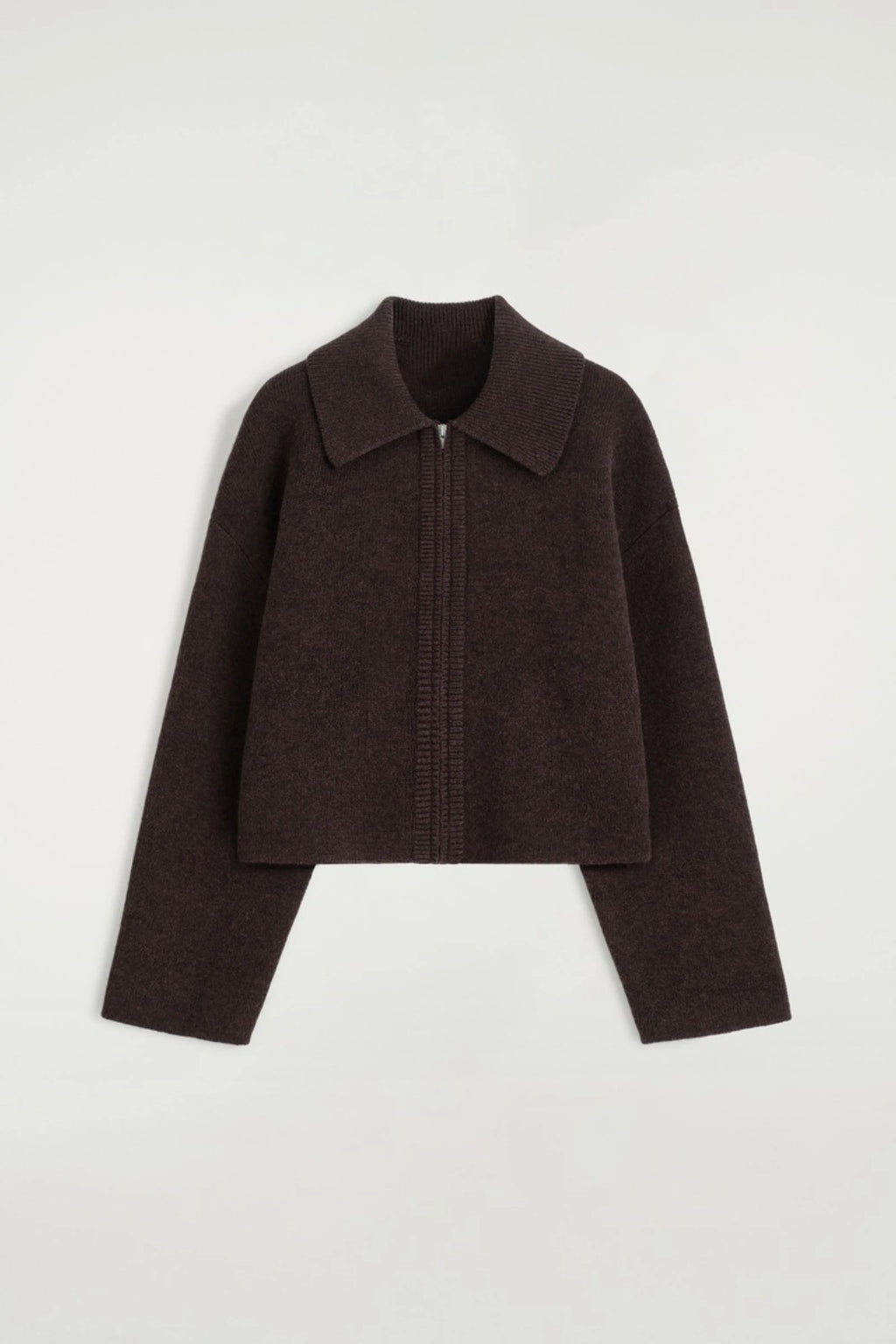 Ethereal MD 2026 Cosmod Spring New Style Women's Casual Standard Style Short Lapel Brown Zipper Jacket