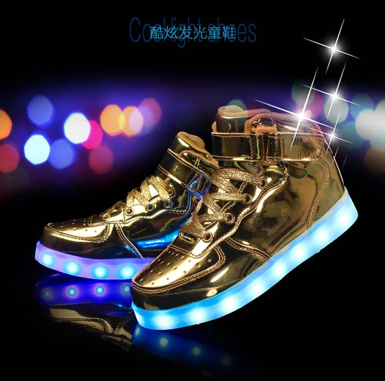 Men's Glowing Sneakers Unisex Luxury Luminous Sneakers USB LED Colorful Lighted Luminous Shoes Women Night Light Vulcanize Shoes