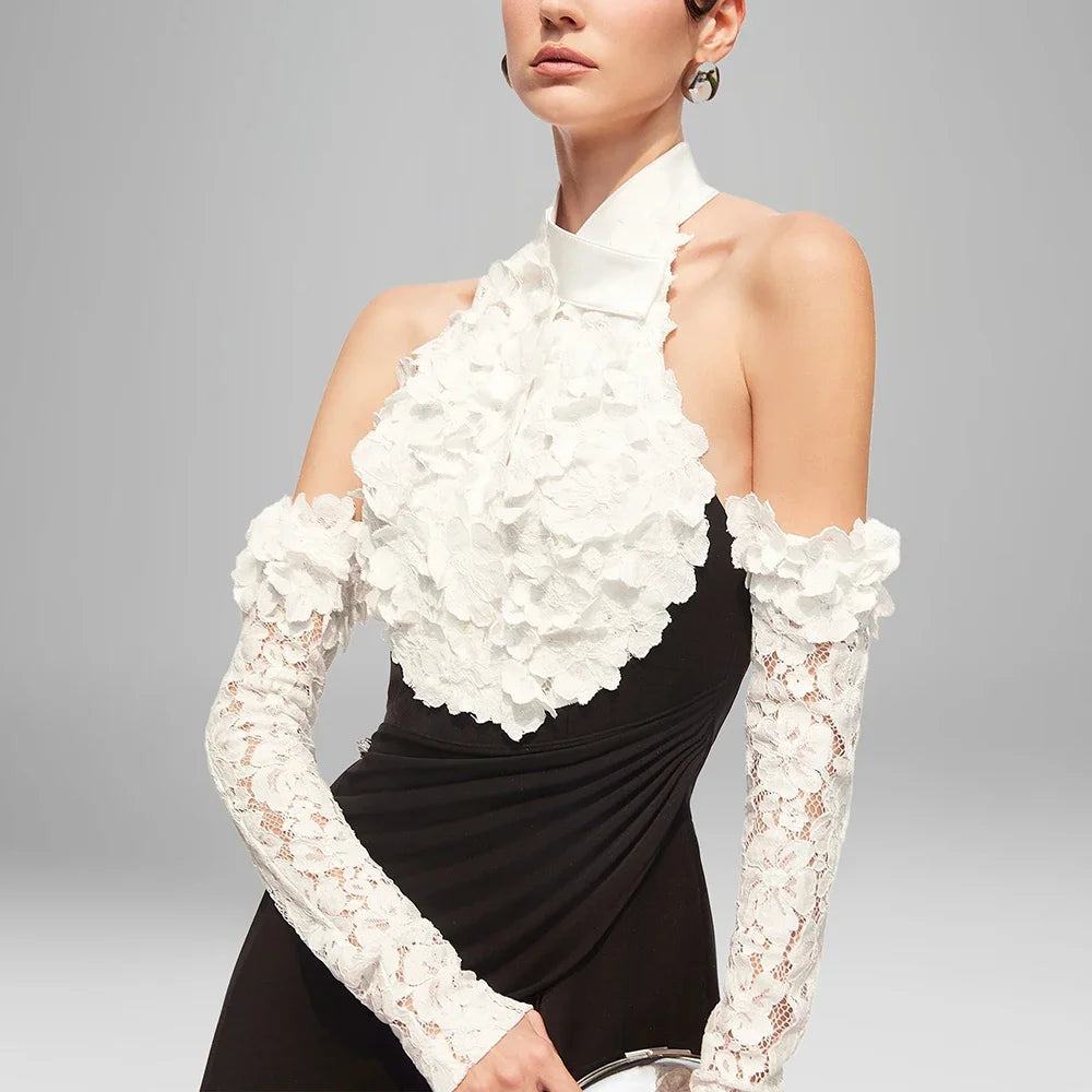 Vintage Sleeveless Halter Gown