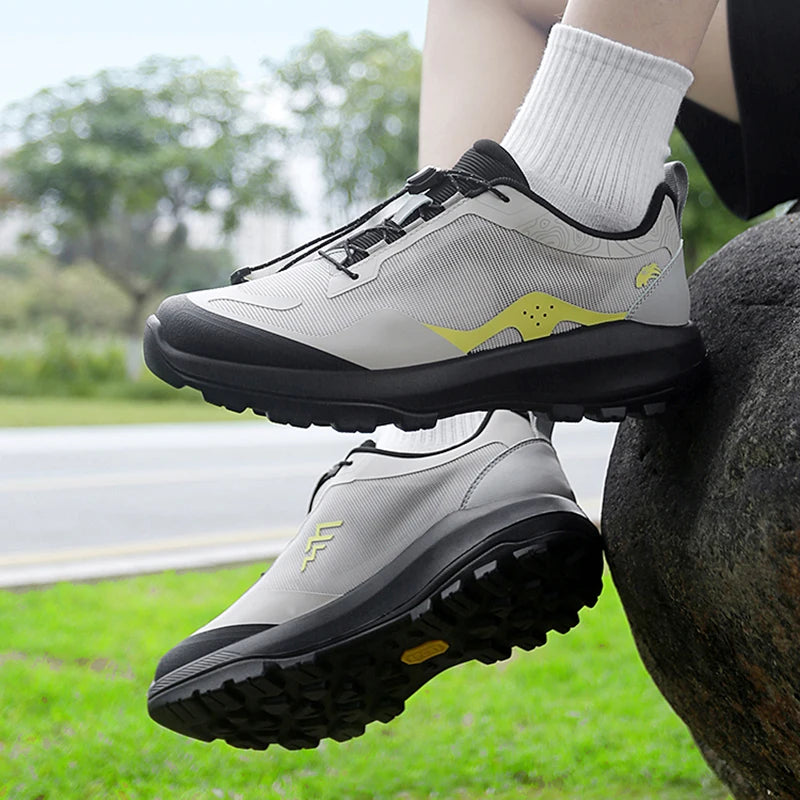 Men's Trekking Shoes Outdoor Camping Comfortable Anti-Slip Sports Shoes Mountain Walking Breathable Training Hiking Shoes for Men