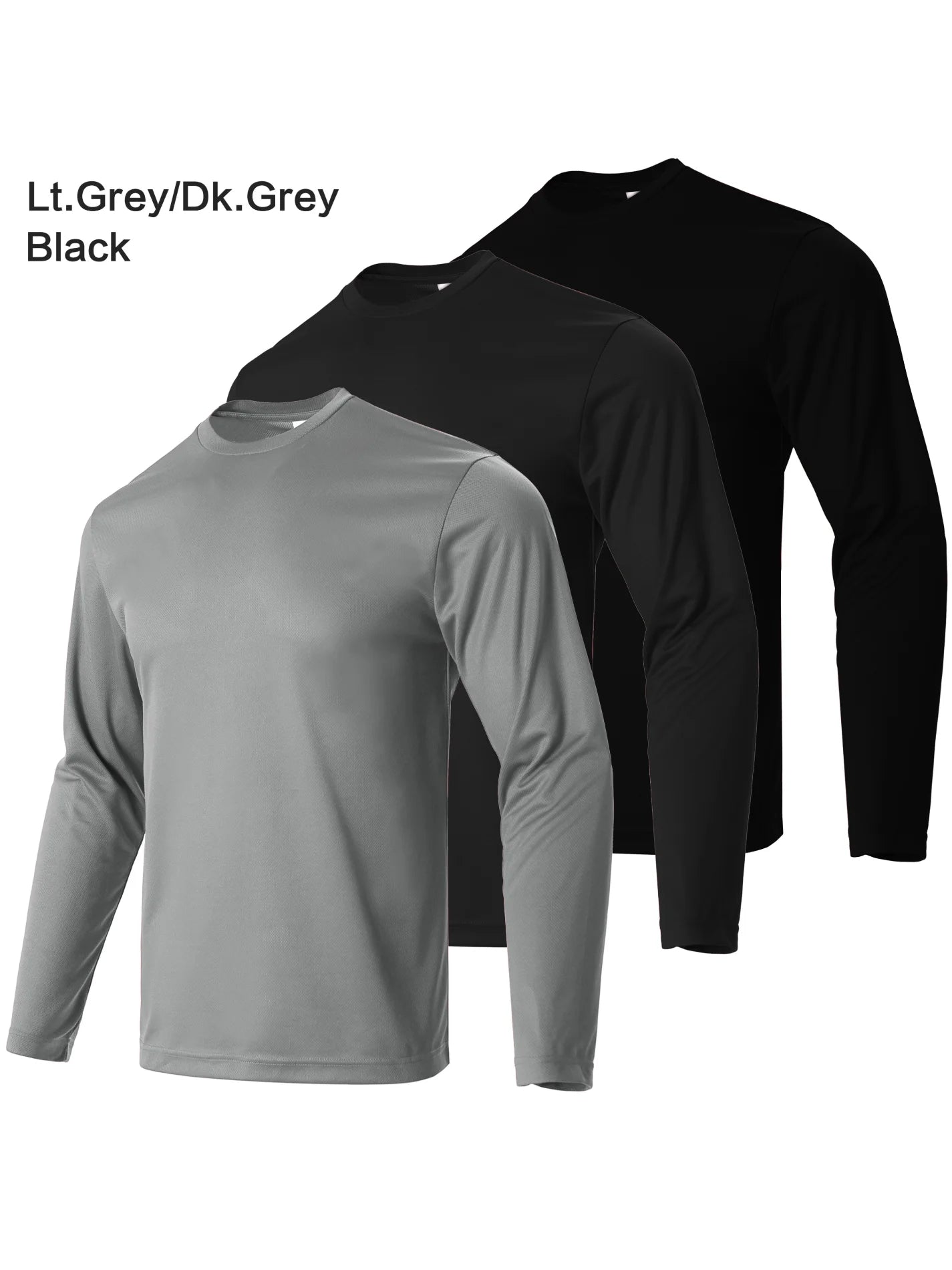 Men's Casual Plain T-shirt Long-Sleeved Fashion Fitness Blouse