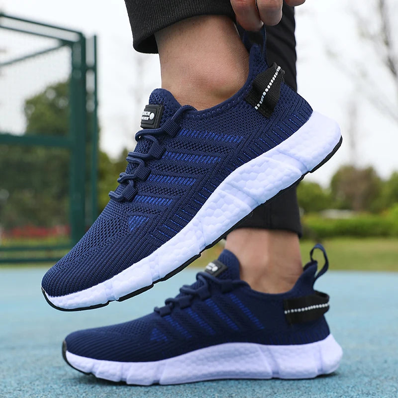 New Summer Soft Soled Running Shoes for Men - Mesh Breathable Casual Footwear