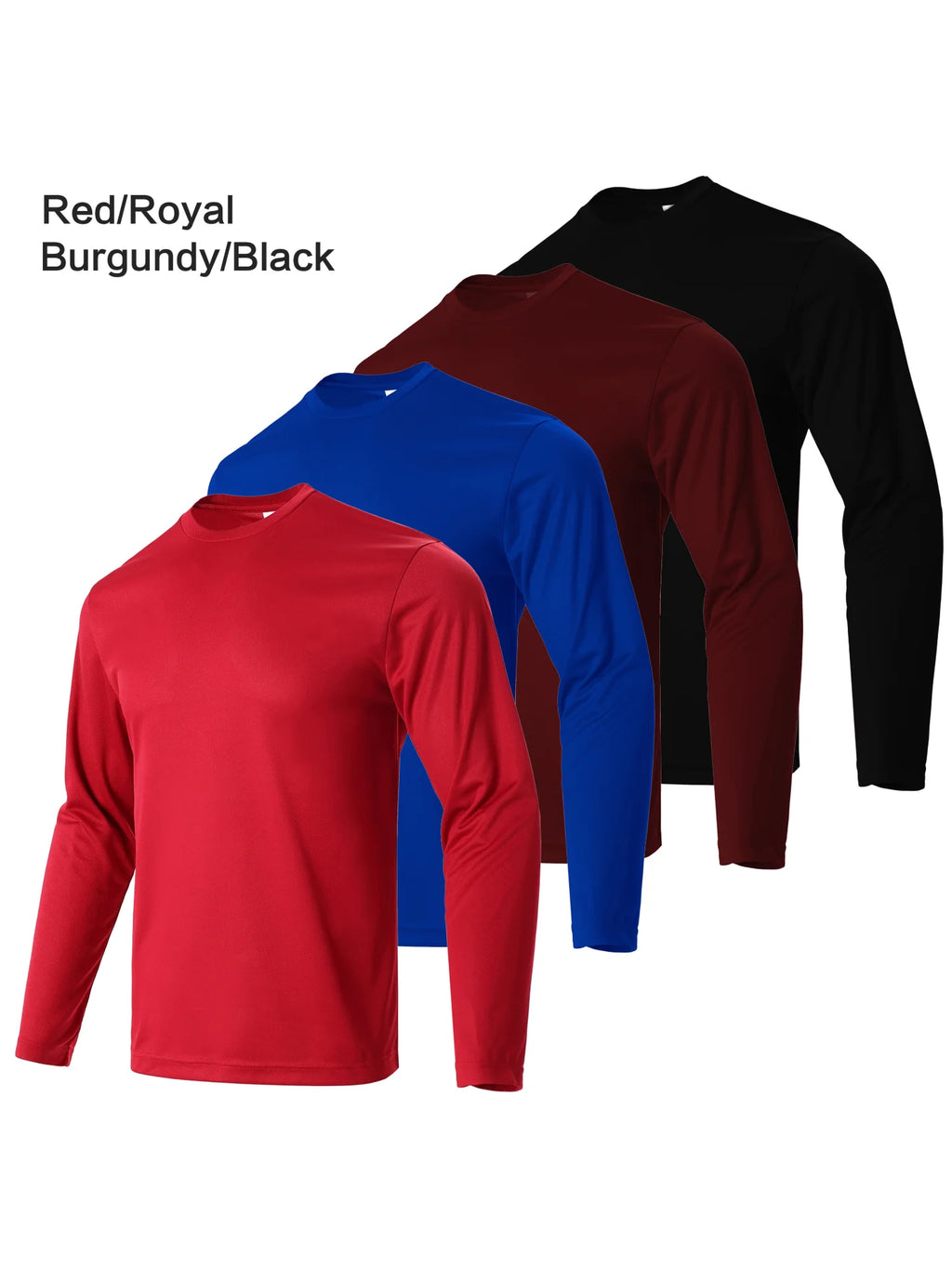 Men's Casual Plain T-shirt Long-Sleeved Fashion Fitness Blouse