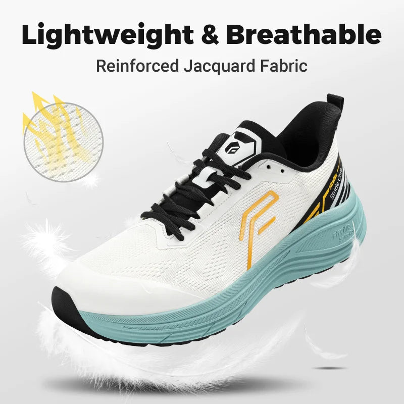 Fitville Men's Soft Running Shoes Wide Design Athletic Walking Trainers Lightweight Comfortable Sport Sneakers for Swollen Feet