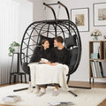 Double Swing Egg Chair — Wicker Lounge Collection