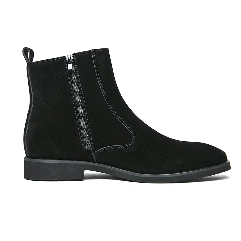 New Arrival Nubuck Suede Leather Boots Men High Top Trend Retro Boots Personality Fashion Mens Casual Chelsea Winter Ankle Boots