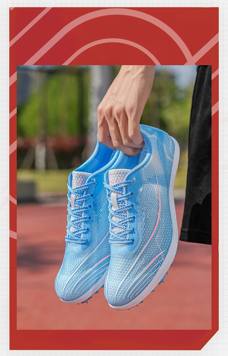 2025 New Couples Track and Field Shoes Non Slip Women Spikes Sneakers Breathable Men Running Shoes Comfortable Outdoor Sneakers