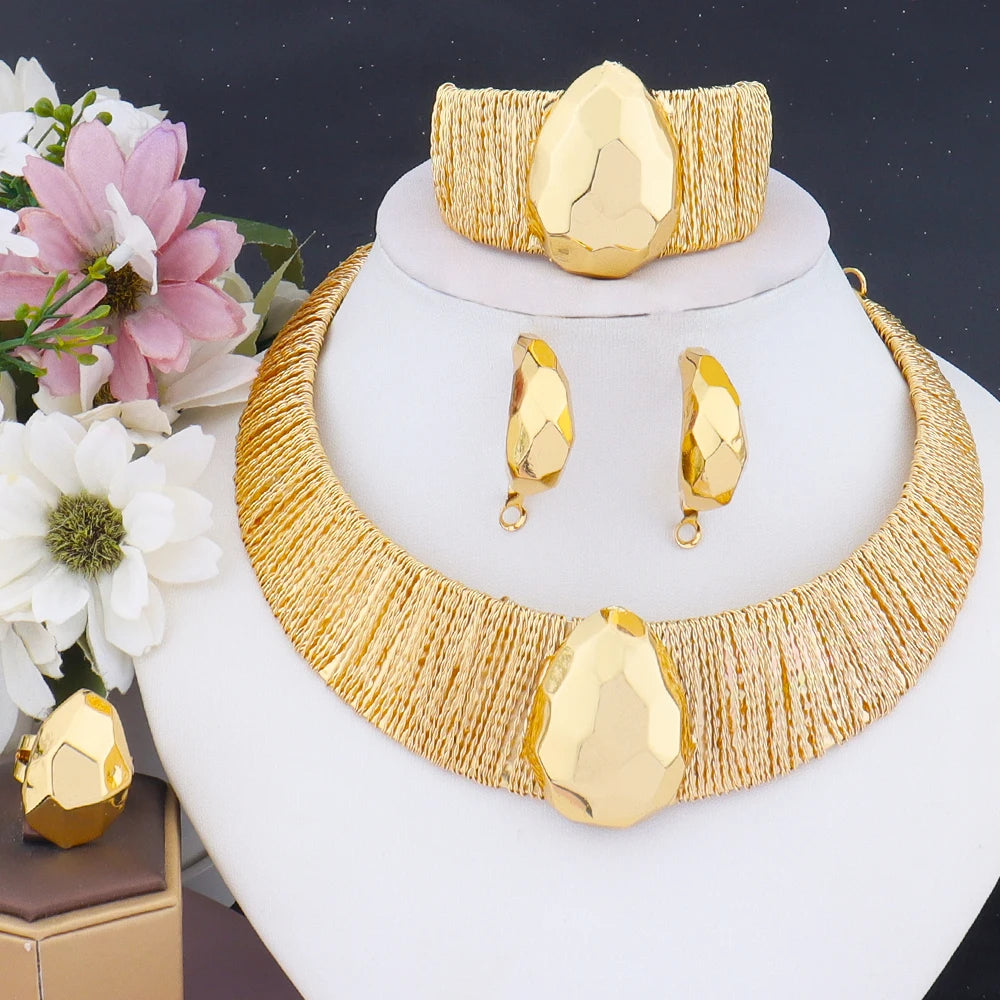 Luxury Shine Plated Jewelry Set