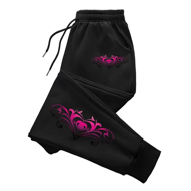 Quality Women's Sweatpants Fashion Printing Casual Street Pants Outdoors Jogging Sports Trousers Daily Office Home Woman Pants