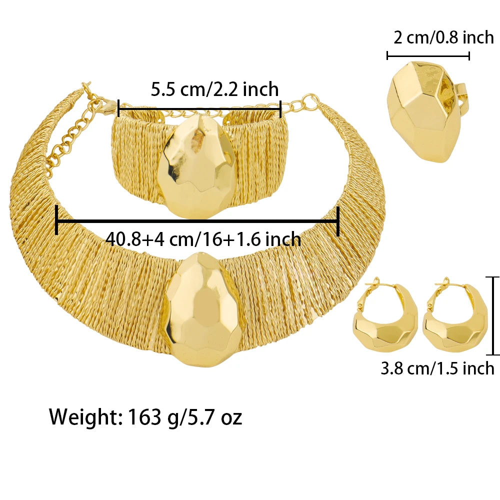 Luxury Shine Plated Jewelry Set