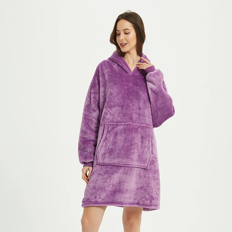 Winter Blanket Hoodie Oversized