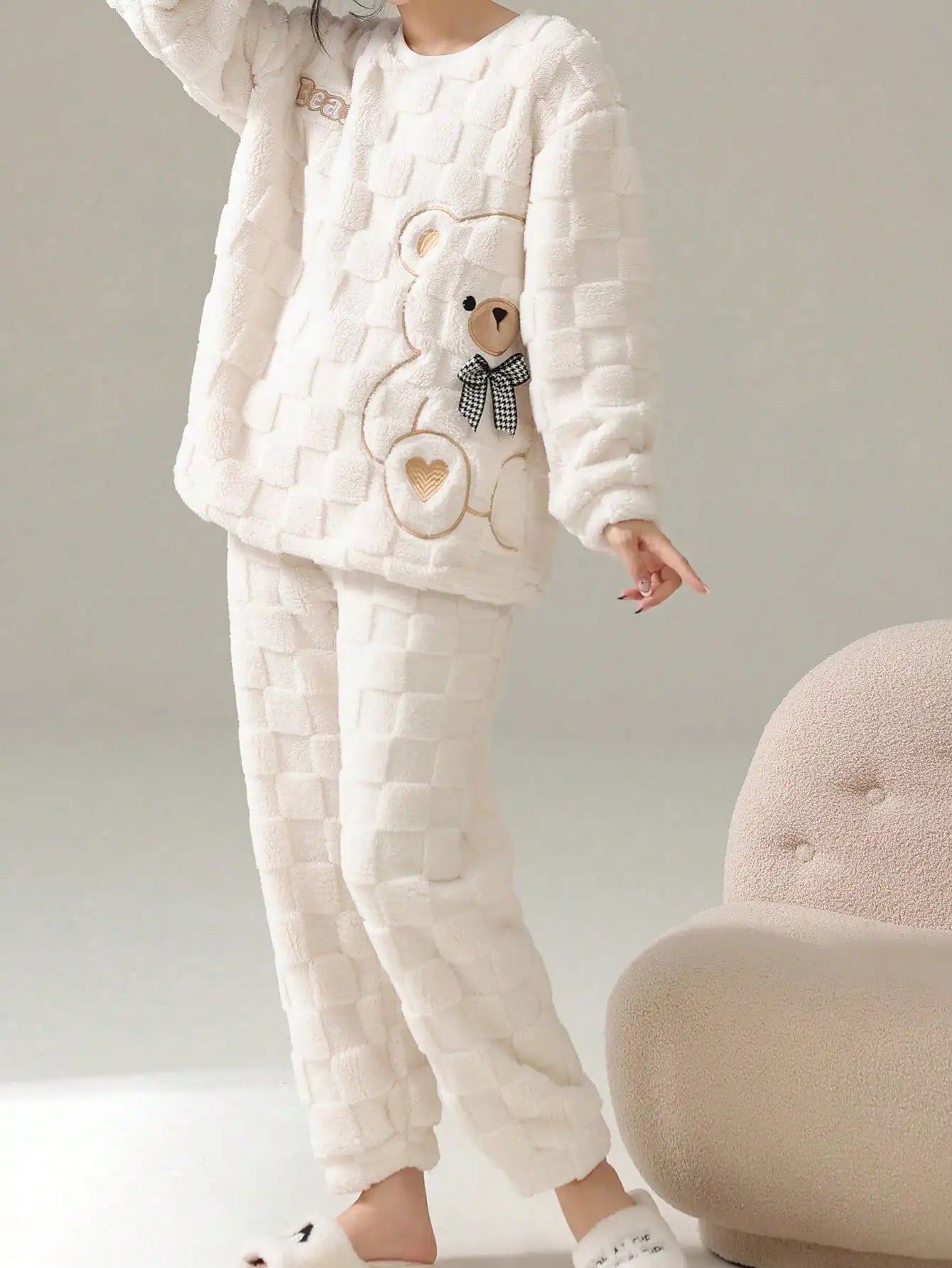 Cozy Plush Fleece Pajamas Set