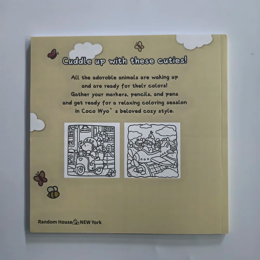 Cozy  Cuties Cute & Comfy Coloring Book For Adults Cute Drawing Book Perfect Gift for Party and Birthday
