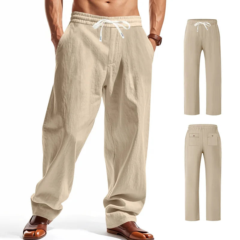 Linen Wide Leg Trousers — Summer Collection