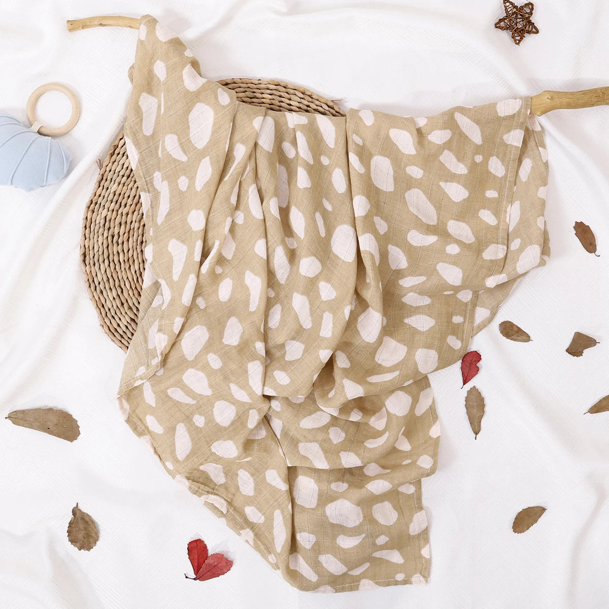 120*110CM Baby Muslin Blanket Super Soft Baby Wrap For Newborn