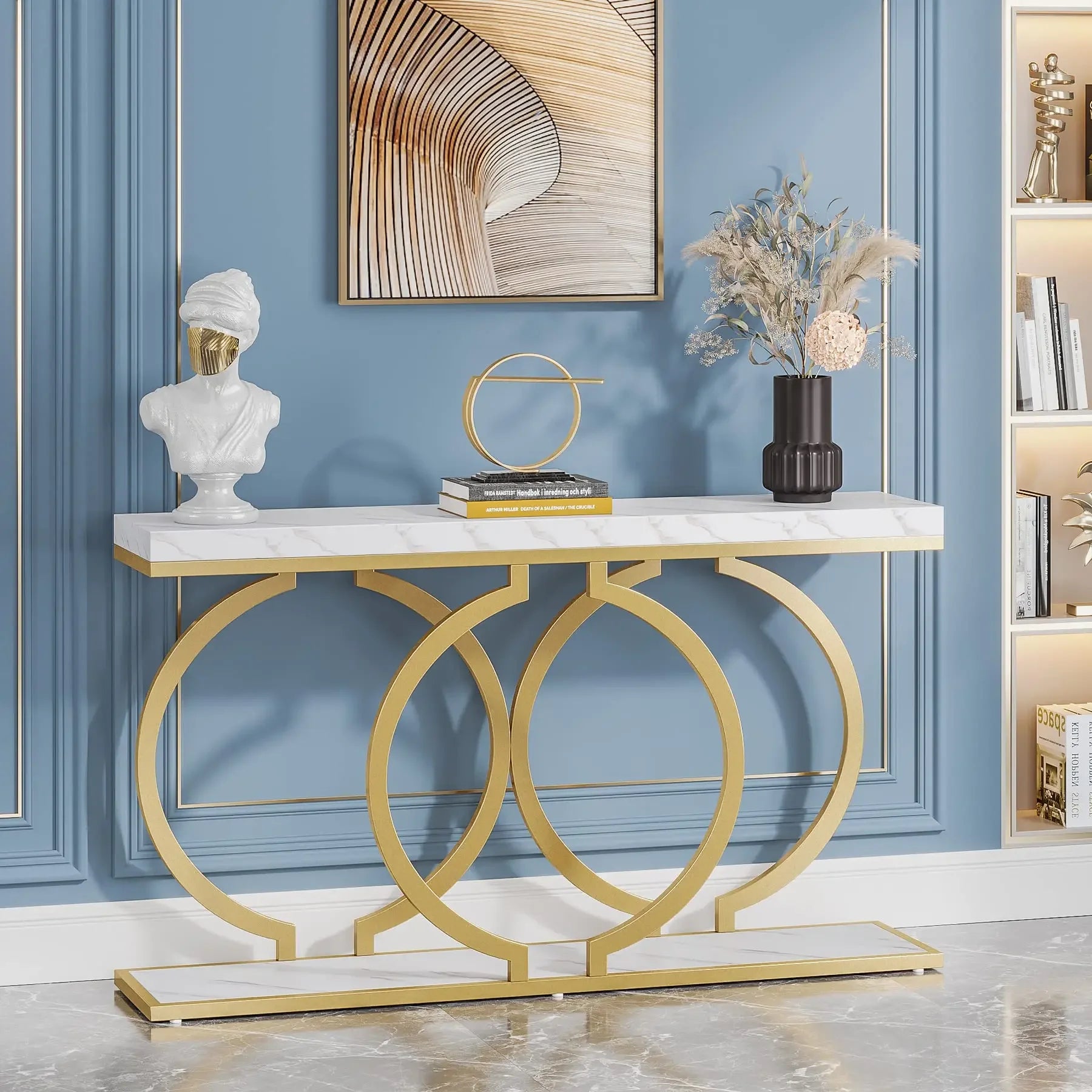 Tribesigns Gold Console Table,
